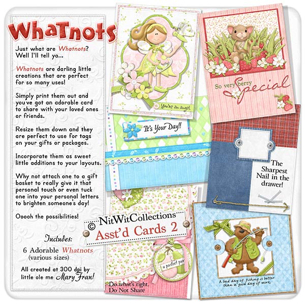 Whatnots - Assorted Cards 2