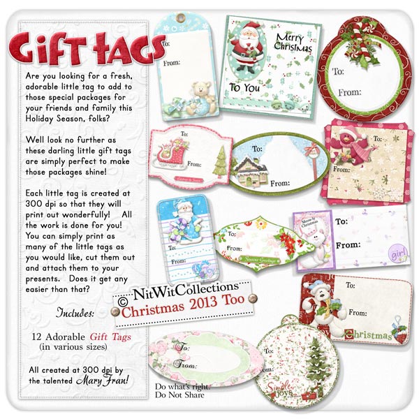 Gift Tags - Christmas 2013 Too