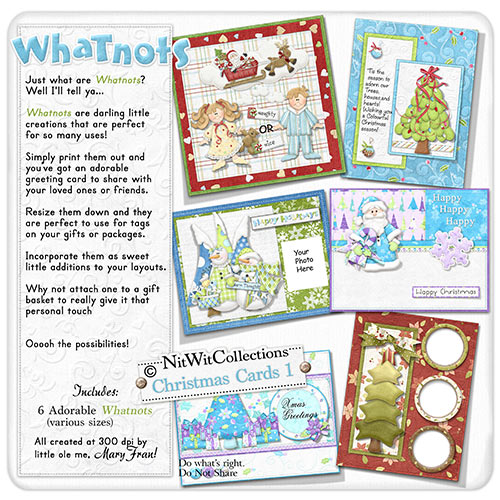 Whatnots - Christmas Cards 1