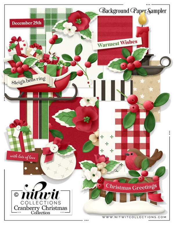 (image for) Bundled - Cranberry Christmas Collection