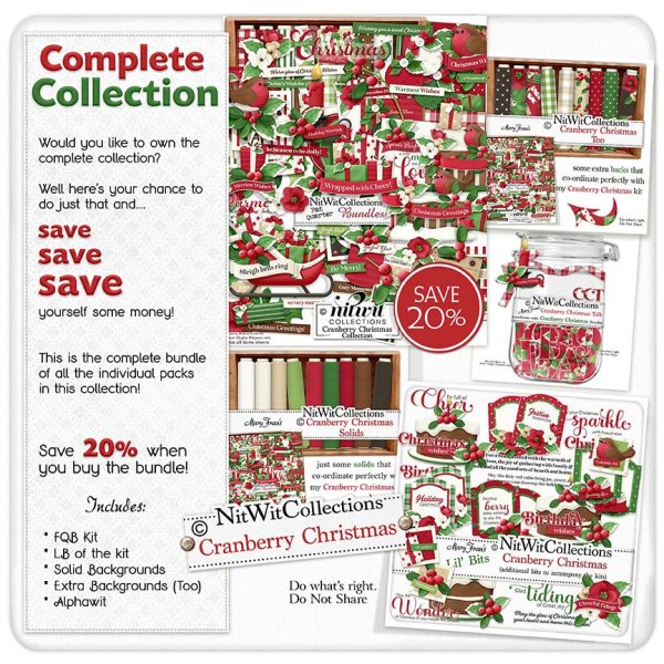 (image for) Bundled - Cranberry Christmas Collection