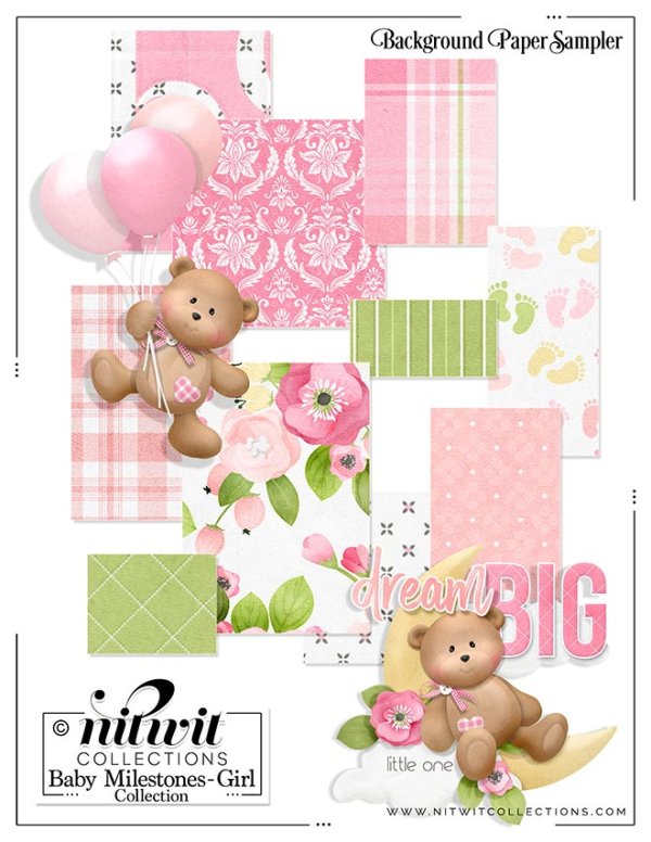 (image for) FQB - Baby Milestones Girl Collection