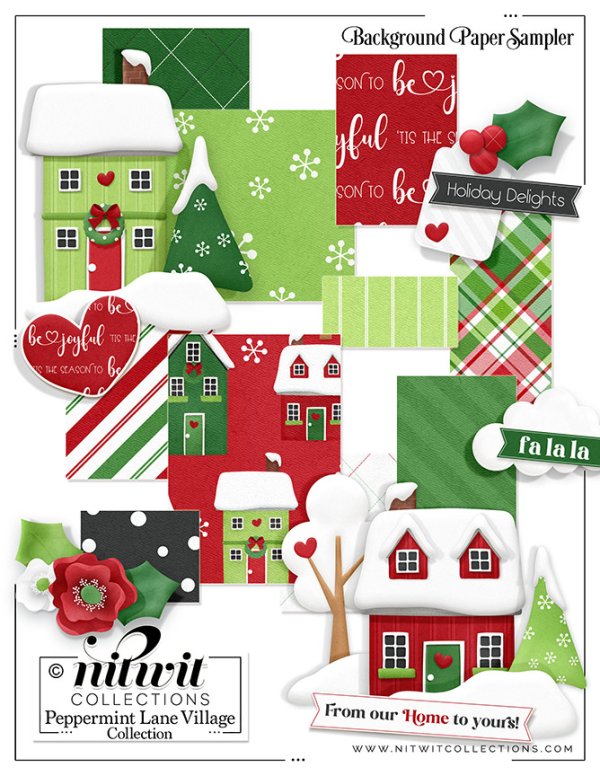 (image for) FQB - Peppermint Lane Village Collection
