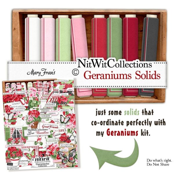 (image for) Geraniums Solids