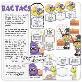 Halloween Treat Bag Tags (image for) Halloween Treat Bag Tags