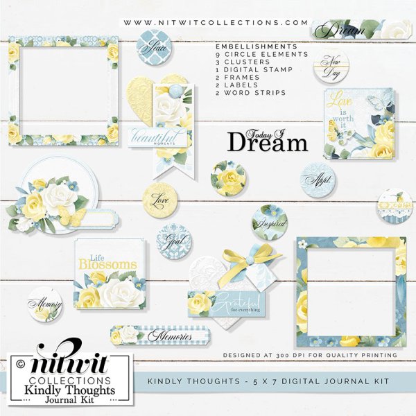 (image for) Journal Kit - Kindly Thoughts