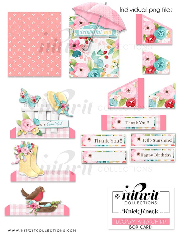 (image for) Knick Knack - Box Card - Bloom And Chirp