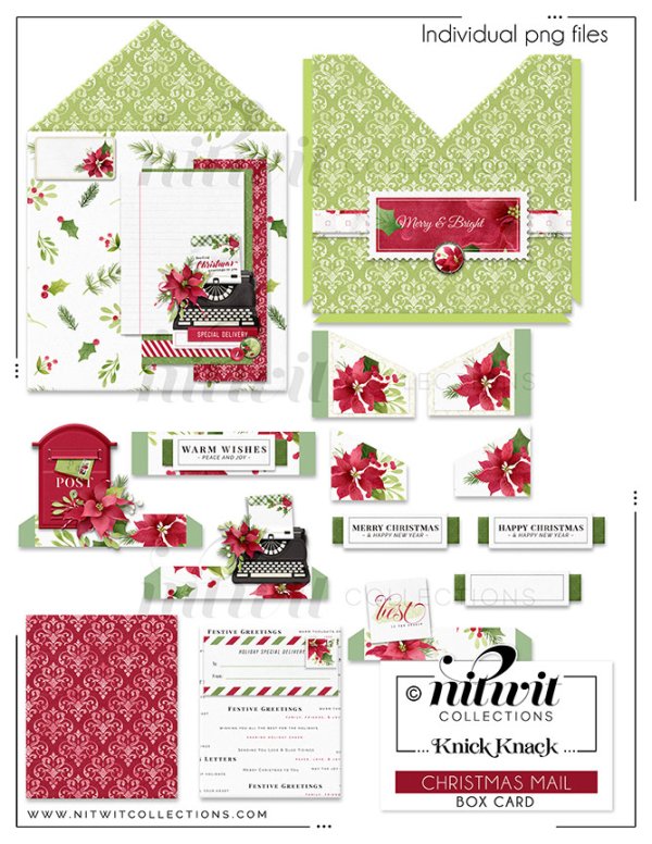 (image for) Knick Knack - Box Card - Christmas Mail