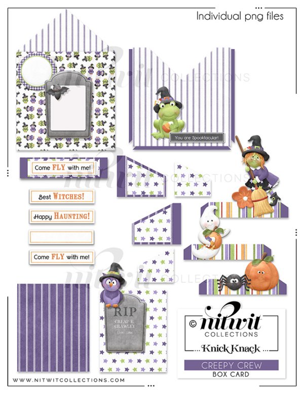 (image for) Knick Knack - Box Card - Creepy Crew