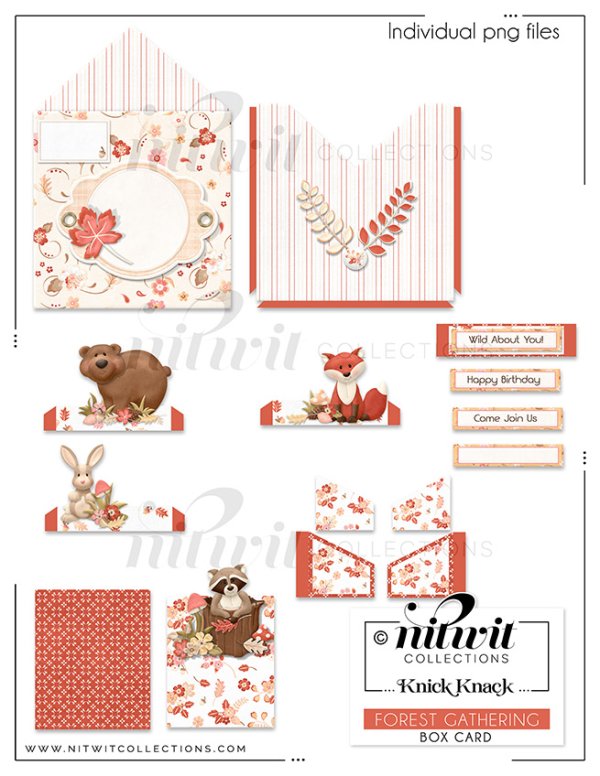 (image for) Knick Knack - Box Card - Forest Gathering