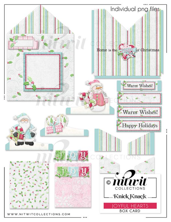 (image for) Knick Knack - Box Card - Joyful Hearts