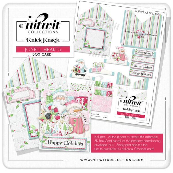 (image for) Knick Knack - Box Card - Joyful Hearts