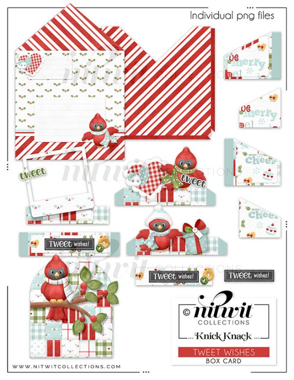 (image for) Knick Knack - Box Card - Tweet Wishes