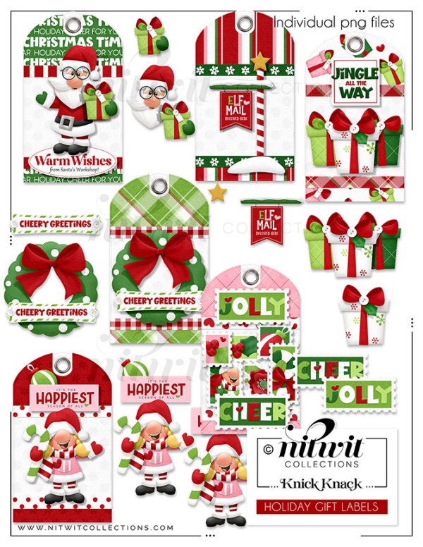 (image for) Knick Knack - Holiday Gift Labels