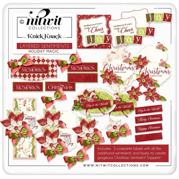 (image for) Knick Knack - Layered Sentiments - Holiday Magic