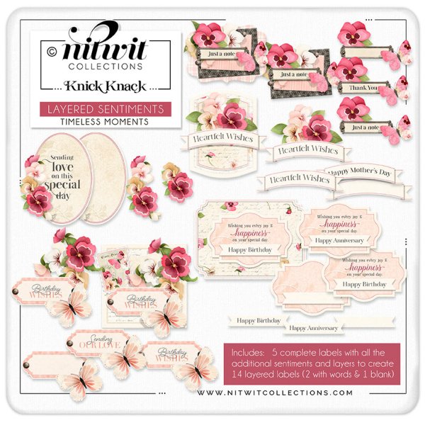 (image for) Knick Knack - Layered Sentiments - Timeless Moments