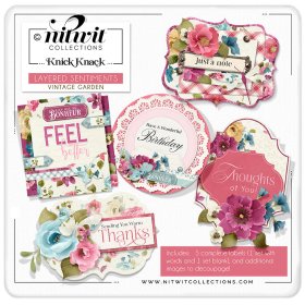 (image for) Knick Knack - Layered Sentiments - Vintage Garden