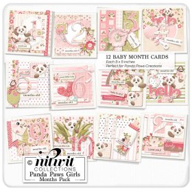(image for) Lil Bits - Panda Paws Girls Months