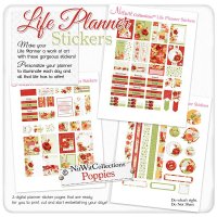 Poppies Collection - Life Planner Stickers