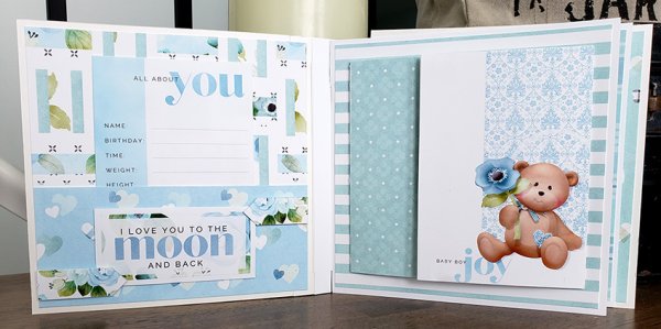 (image for) PCC - Baby Milestones Boy Scrapbook Mini Album Kit
