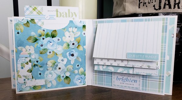 (image for) PCC - Baby Milestones Boy Scrapbook Mini Album Kit