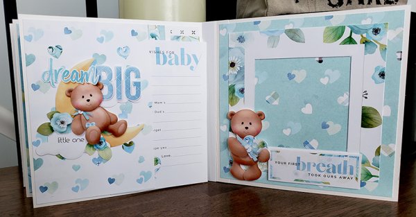 (image for) PCC - Baby Milestones Boy Scrapbook Mini Album Kit