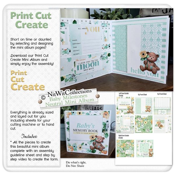 (image for) PCC - Baby Milestones Gender Neutral Mini Album