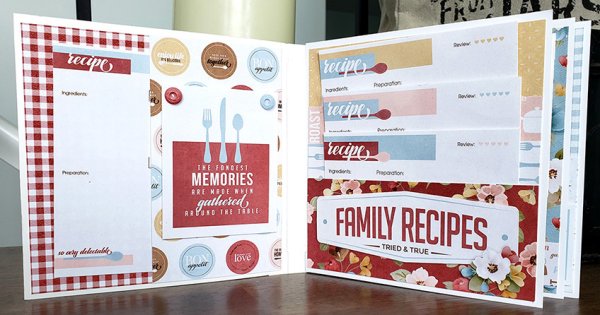 (image for) PCC - Family Recipes Mini Album Book