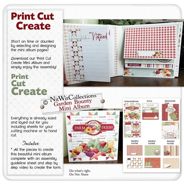 (image for) PCC - Garden Bounty Mini Album Journal