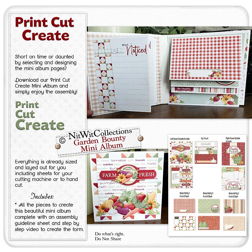 (image for) PCC - Garden Bounty Mini Album Journal