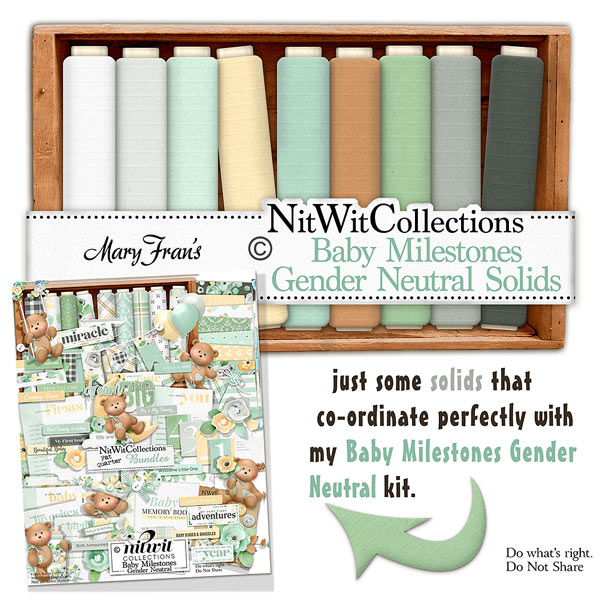 (image for) Baby Milestones Gender Neutral Solids