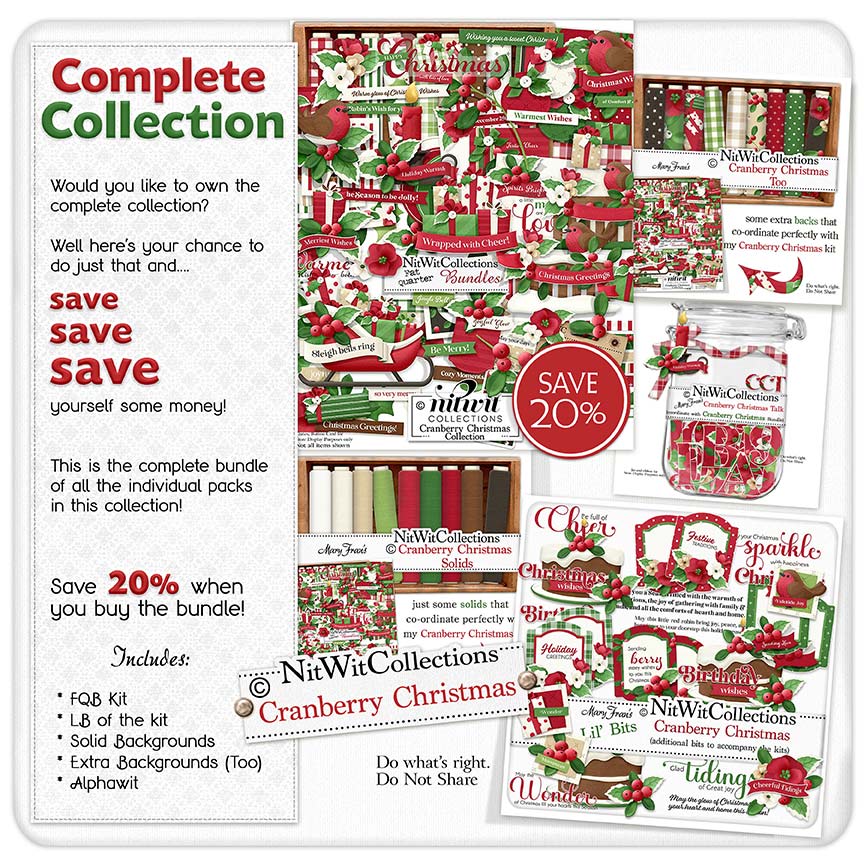 (image for) Bundled - Cranberry Christmas Collection