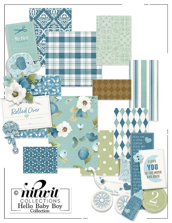 Bundled - Hello Baby Boy Collection - Click Image to Close