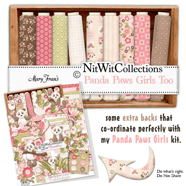 Bundled - Panda Paws Girls Collection - Click Image to Close