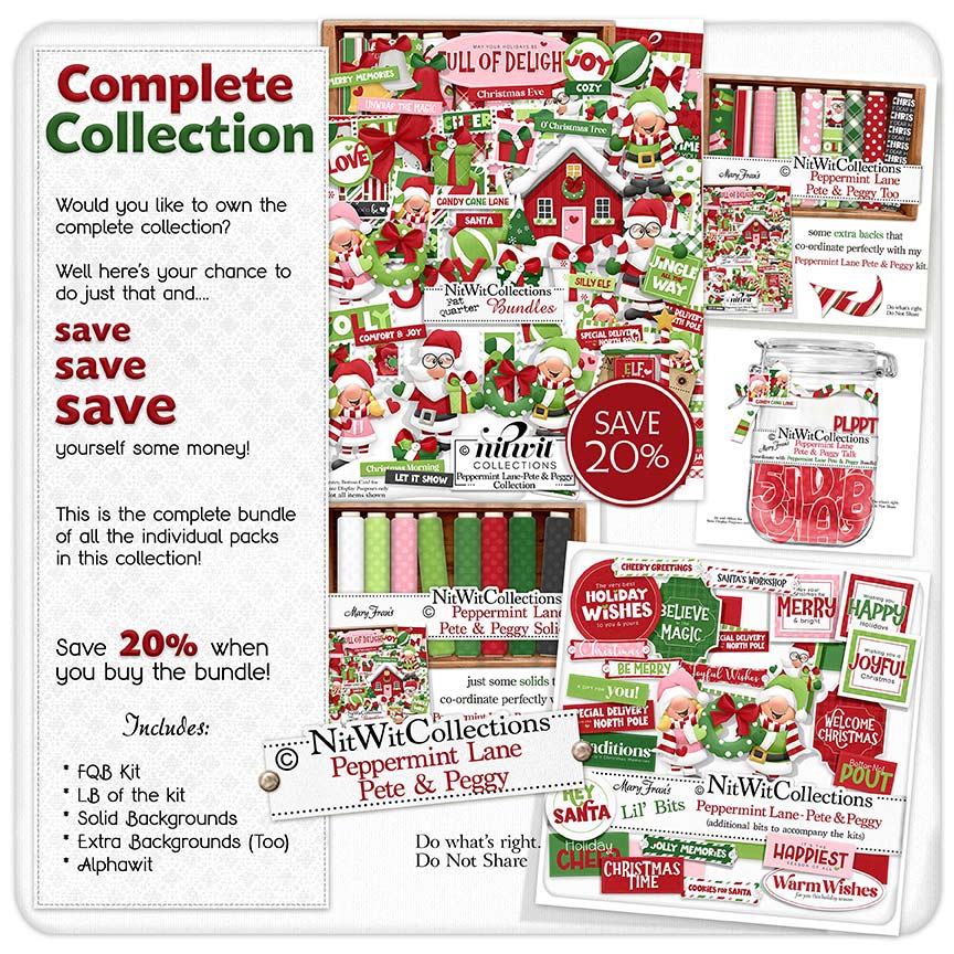 (image for) Bundled - Peppermint Lane Pete & Peggy Collection