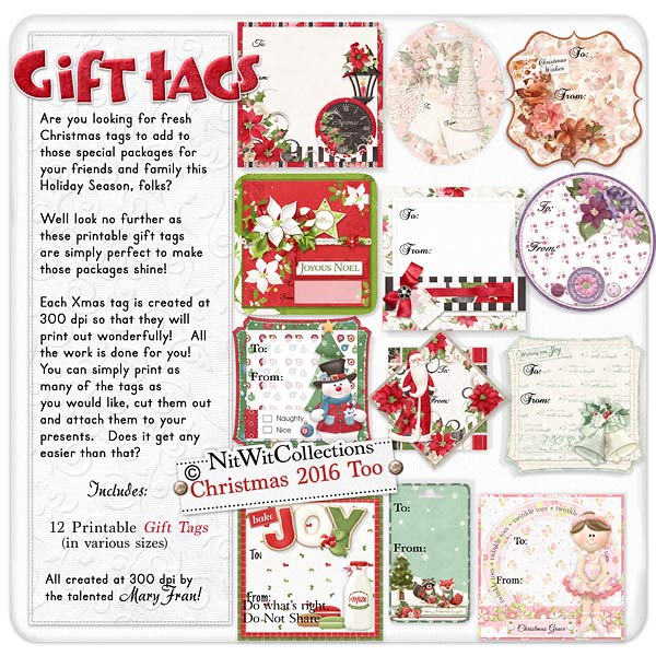 Gift Tags - Christmas 2016 Too