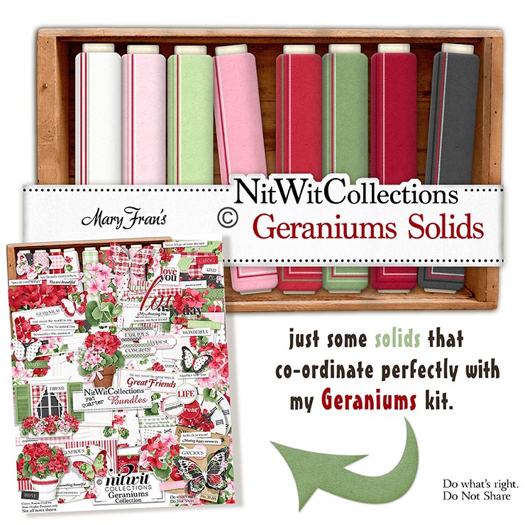 (image for) Geraniums Solids