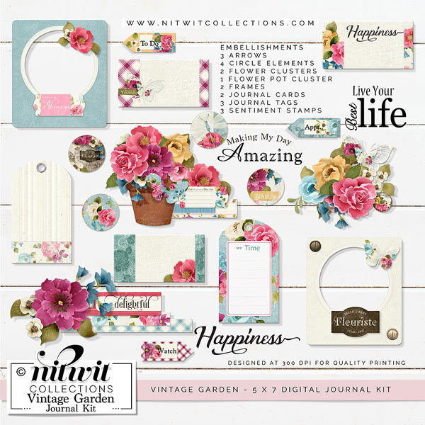 (image for) Journal Kit - Vintage Garden