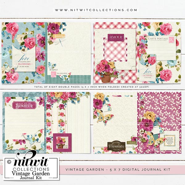(image for) Journal Kit - Vintage Garden