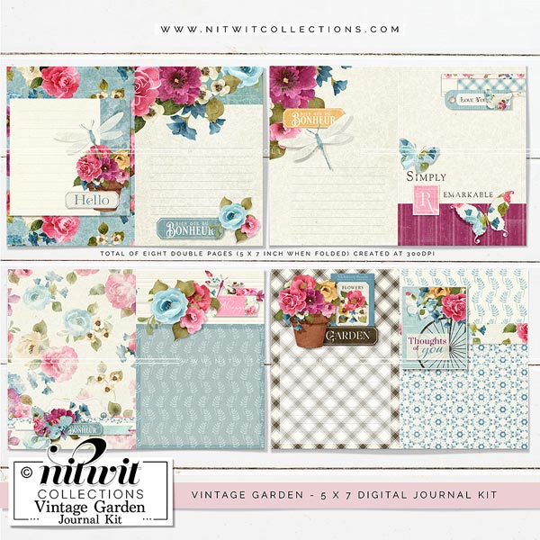 (image for) Journal Kit - Vintage Garden