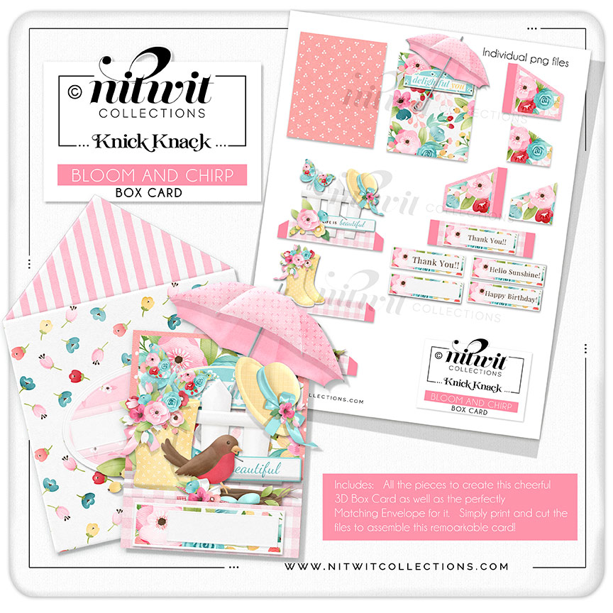 (image for) Knick Knack - Box Card - Bloom And Chirp