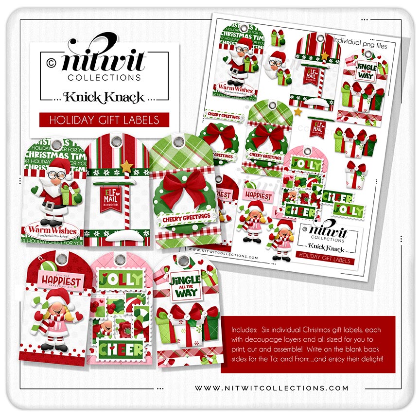 (image for) Knick Knack - Holiday Gift Labels