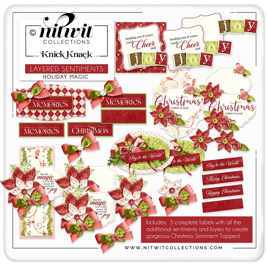 (image for) Knick Knack - Layered Sentiments - Holiday Magic