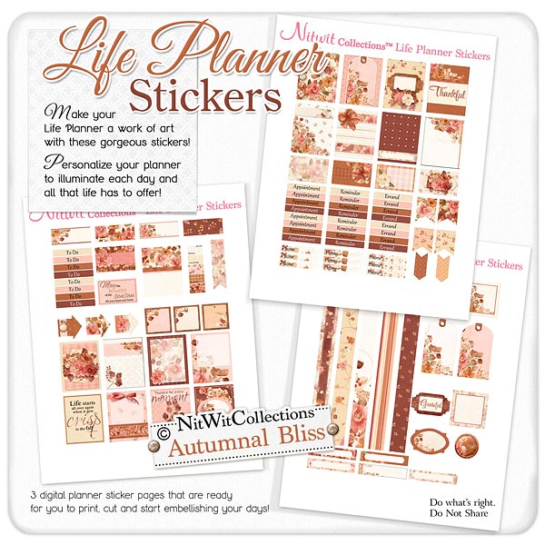 Autumnal Bliss - Life Planner Stickers