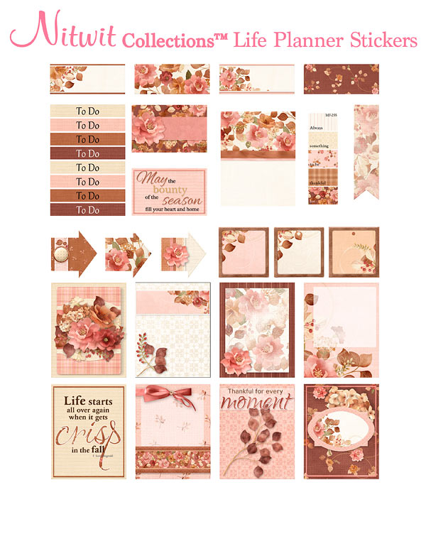 (image for) Autumnal Bliss - Life Planner Stickers