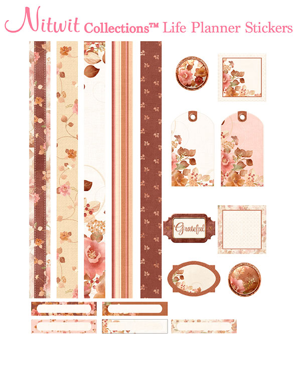 (image for) Autumnal Bliss - Life Planner Stickers
