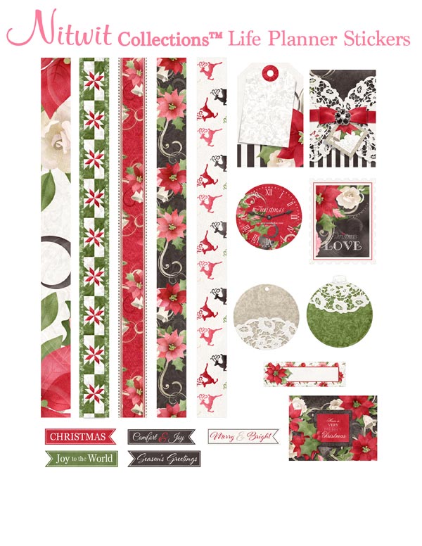 (image for) Christmas Romance - Life Planner Stickers