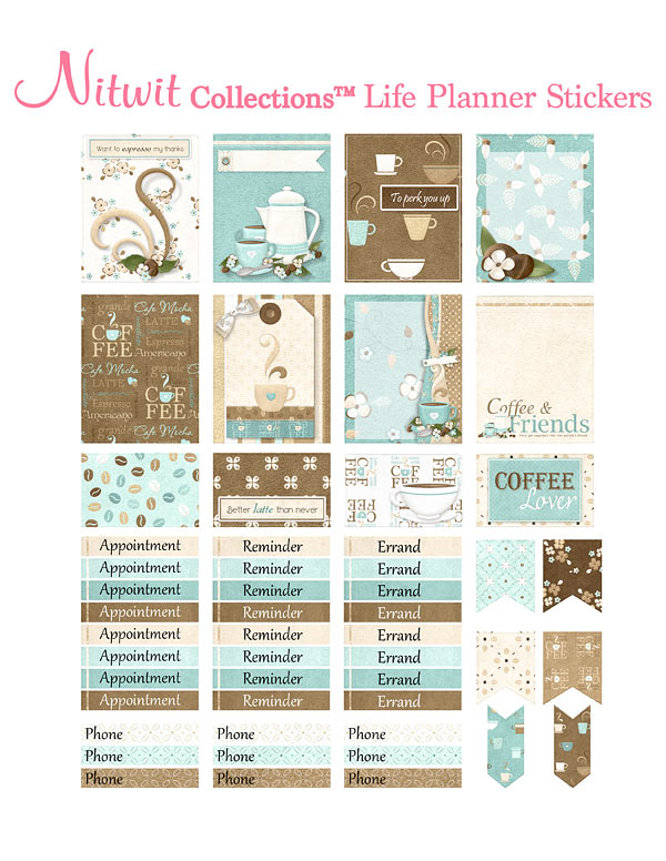 (image for) Coffee Talk Collection - Life Planner Stickers
