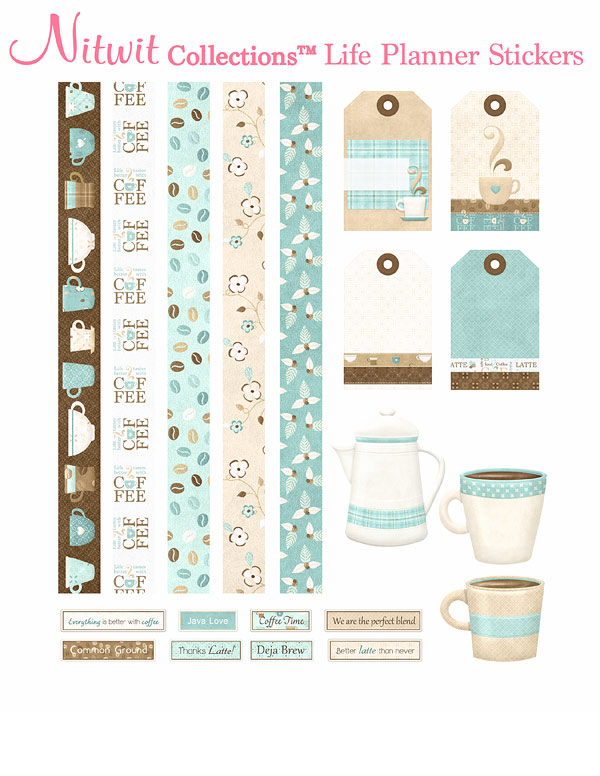 (image for) Coffee Talk Collection - Life Planner Stickers