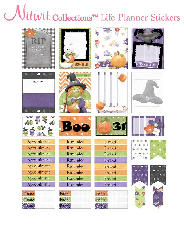 (image for) Fly By Night - Life Planner Stickers